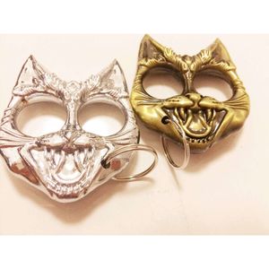 Cats Head Refers to Designers Self Defense Finger Fist Ring Cl 834C