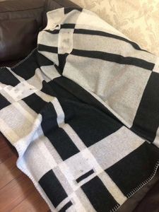 Thick Home Sofa good quailty Black White Designer H Blanket TOP Selling Blue orange black red gray navy Big Size Wool