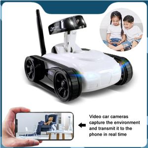FPV WiFi RC Araba Gerçek Zamanlı Kalite Mini HD Kamera Video Uzaktan Kumanda Robot Tank Akıllı iOS Anroid Uygulama Kablosuz Oyuncaklar 240118