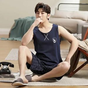 Masculino sleepwear nightwear 3xl conjunto para 4xl algodão shorts dois mais loungewear peça verão tamanho pijamas mangas grandes homens