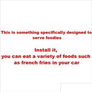 Other Interior Accessories The Two French Fries In Car Support Food And Internal Bracket Is Mtifunctional For Small Snacks. Mom Will Dhvxq
