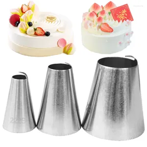 Ferramentas de cozimento #222S #222 #222B 3pcs Bicos de tubulação de pêssego para decoração de bolos de aniversário Dicas de pastelaria Creme chinês