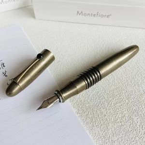 St Penpps Fountain Pen Metal Ink F Nib Converter Filler Stationery Office School Supplies Writing Gift 240124