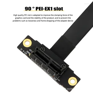 Компьютерные кабели PCIE X1 Riser Cable двойной 90 градусов под прямым углом 3,0 для расширения 8 Гбит/с PCI Express 1x удлинитель ленты для карт
