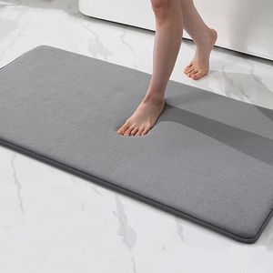 Homaxy Super Absorbent Memory Foam Carpet Non-Slip Bathroom Toilet Bath Mat Soft Living Room Bedroom Shower Decorative Floor Rug 240125