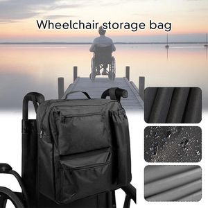 Сумки для хранения, большая инвалидная коляска, мобильность, скутер, сумка для покупок, рюкзак для инвалидов, многофункциональный водонепроницаемый рюкзак