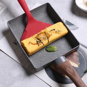 Tavalar tamagoyaki pan mutfak yüksek kaliteli omlet yapışmaz kare indüksiyon ocak gaz sobası spatula yağ fırçası ile genel