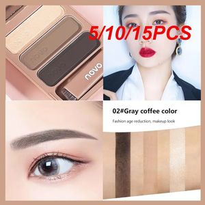 5/10/15PCS Tslm1 Easy To Apply Water-resistant Waterproof Eyebrow Powder With Soft Brush Waterproof Eyebrow Makeup 240124