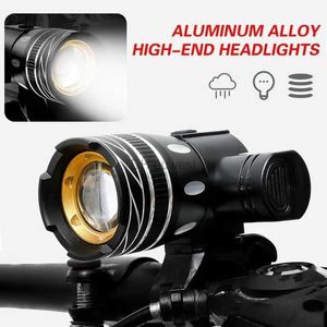 Other Lighting Accessories 1200Lumen LED Bike Headlight Bicycle Light Front USB Rechargeable Flashlight Cycling Flashlight Bicycle Lantern Lamp Lights YQ240205