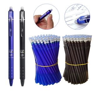 54pcslot Large Capacity Erasable Refills Rod 05mm Automatic Gel Pens Set for Office School Writing Supplies Kawaii Stationery 240124