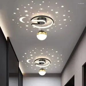 Tavan Işıkları Modern Led Koridor Lambası Yıldız Avizesi Yatak Odası sundurma koridor merdiven Balkon Ev Dekoru Kapalı Aydınlatma Fikstür Parlak