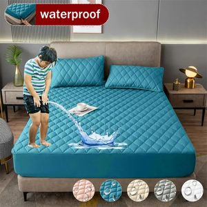 Waterproof Mattress Cover Thickened Padding Comfortable Fabric Bed Cover Bed Linen Bed Sheets Set Mattress Protector For Home 240129