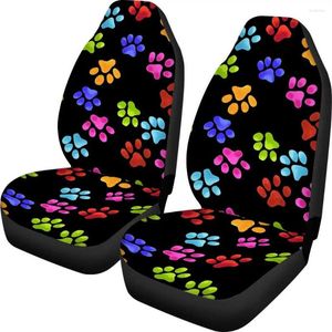 Araba koltuğu renkli köpek tasarımı Dayanıklı koruyucu ön ağır görevli olmayan kapak yastık