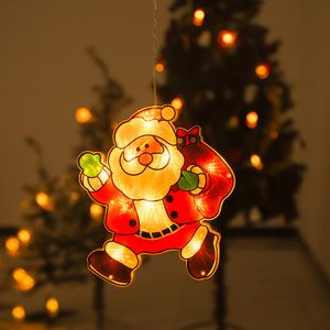 Noel lambası pencere asılı lamba Noel dekoratif lamba dükkanı pencere oda dekorasyon led enayi hafif küçük renkli lamba
