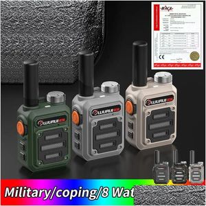 Walkie Talkie Wurui G63 Mini Scanner Portátil Ham Radio Talkies para Caça 50 Km Comunicador Profesional Handy Amador Drop Delive Dh3If