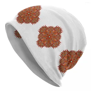 Beralar Maymun Totem Bonnet Şapkaları Kırmızı Bohem Kafataları Beanies Unisex Yetişkin Sevimli Beanie Sonbahar Kış Spor Desen Kapakları