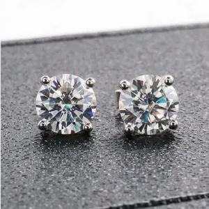 Minimalist Studs 925 Silver Moissanite Earring