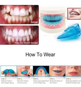 1pc diş dişi ortodontik cihaz eğitmeni dişli kasa dişleri hizalama dişleri koruyucu silikon düzeltici ağız koruması f7389157