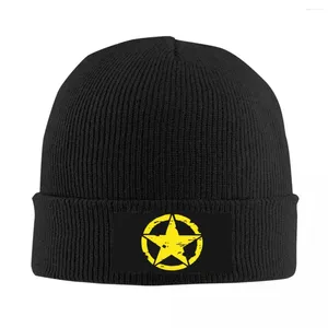 Beralar Amerika Taktik Askeri Yıldız Kafataları Beanies Caps Erkek Kadın Unisex Açık Kış Sıcak Örgü Şapkası Yetişkin Bonnet Şapkaları