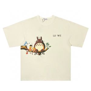 Camiseta de grife de designer camisa feminina dragão gato padrão casual versátil cor sólida de cor masculina e feminina camiseta