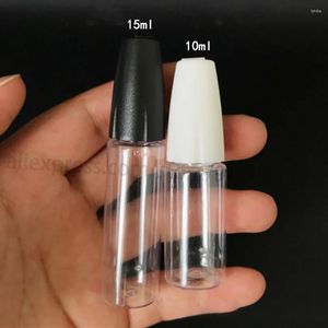 Depolama Şişeleri 5/10 PCS 10ml 15ml İğne Uçu Tutkal Şişe Küçük Yapıştırma Projeleri için Plastik Damla Kağıt Quilling DIY Craft