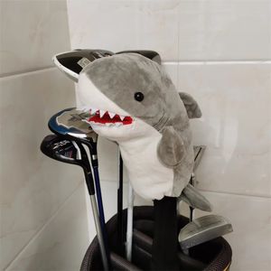 Деревянный чехол для головы Shark Golf Fairway, плюшевые животные, гольф-клуб Fairway Woods, гибридные головные уборы унисекс 240127