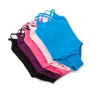 Bühnenkleidung Praxis Tanz Camisole Kinder Kinder Mädchen Weiß Schwarz Rosa Blau Ballett Trikots