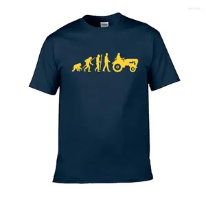 Erkek Tişörtleri Evrim Çiftlik Traktör T-Shirt Çiftçi Baba İçin Komik Doğum Günü Hediyesi Yaz Kısa Kollu Pamuk Camiseta