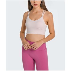 Lu Hizas Tankları Giysiler Sırtsız Sütyen Kamarukları Kadınları Soyut Çamaşırı Fantezi Dış Mekan Sporları Top Gym Egzersiz Fitness Bralette Sportswear LL LL JOGGER LU-08 2024