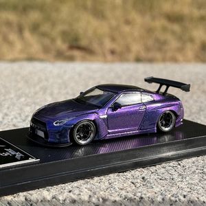 BBS Tudio Масштаб 1/64 LBWK GTR R35 Модель автомобиля из сплава хамелеон 240131