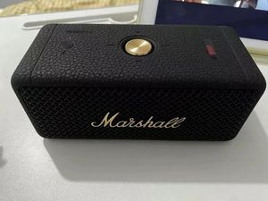 Высочайшее качество оптовой продажи Колонки Mrshall Беспроводная Bluetooth-колонка Ретро Дизайн Открытый Мини Портативный Сабвуфер Стальная Пушка Водонепроницаемая Звуковая Система Открытый НОВЫЙ