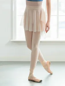 Sahne Giyim Toptan örgü bale etek Kadınlar Kızlar Yetişkin Balerin Profesyonel Elastik Dans Elbisesi Jimnastik Eğitim Kostümleri Miniskirtler