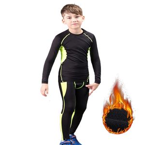 Winter Thermal Underwear Set Children Warm Thermo Underwear Homme Masculino Long Johns Boys Girls Lucky Johns Fitness Quick Dry 240130