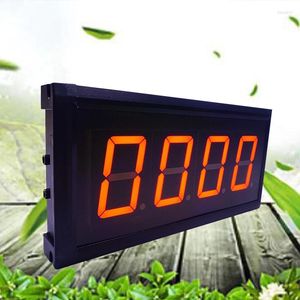 Настенные часы 3-дюймовый 4-значный светодиодный дисплей Большой цифровой электронный таймер обратного отсчета на 9999 дней с дистанционным управлением Односторонний полностью красный сдельный таймер