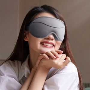 Toptan 3D uyku maskesi% 100 blokaj hafif göz kapağı erkekler için kadın ayarlanabilir kayış seyahat şekerleme konforu uyku göz farı 10pcs 240127