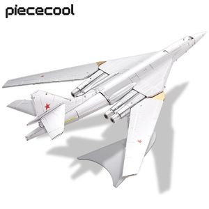 Pistecool 3D Metal Bulmaca 1 200 Tu-160 Bombacı Uçak Montaj Model Kitleri Yetişkin Noel Hediyeleri için Jigsaw Diy oyuncakları Jigsaw Seti 240124