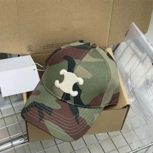 Top Caps Moda Beyzbol Kapağı Kadın Casquette Lüks Kamuflaj Deseni Mektup Sokak Şapkaları Erkek Açık Güneş Şapkası