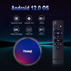 Yitukeji Y8 Allwinner H618 Android 12,0 четырехъядерный процессор 8K Wi-Fi6 LAN 100M BT5.0 двойной Wi-Fi 2,4G 5G 2 ГБ 4 ГБ 16 ГБ 32 ГБ 64 ГБ Smart TV Box