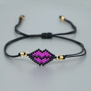 Браслеты-ссылки Go2boho Miyuki Браслет из бисера Pulsera Fashion Маленькие регулируемые губы