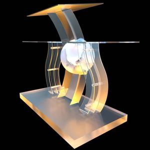 Новый дизайн, напольный акриловый подиум для церковной кафедры с пластиковой витриной для школьной вечеринки и мероприятия