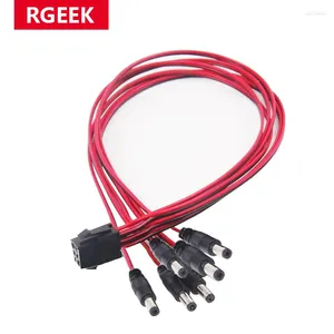 Bilgisayar Kabloları Rgeek 50cm PCI-E PCI Express PCIE 6pin Erkek Kadın DC Fiş 5.5x2.5mm Fişler 12V ATX ​​18AWG Güç Kablosu