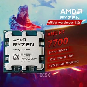 Процессор Ryzen 7 7700 Novo, бренд R7, 53 ГГц, 105 Вт, 8 ядер, 5 нм, разъем AM5, без кулера, встроенные чипы 240123