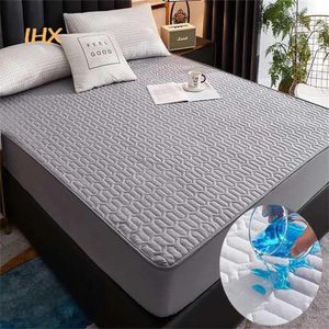 Waterproof Thicken Mattress Pad Protector Skin-Friendly Durable Fitted Sheet Bed Cover Latex Mat Cover 150x200 180x200 160x200 240124