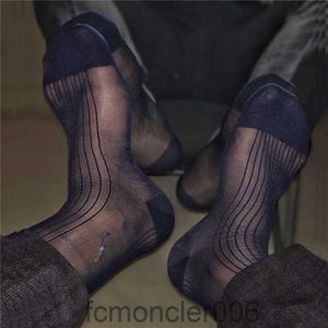 Çoraplar Ultra İnce İpek Erkek Resmi Elbise Takım Seksi Seer şeffaf erkek erkek yüksek kaliteli wbbs