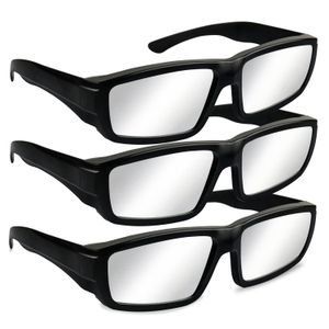 3 opakowanie okularów zaćmienia słonecznego - Bezpieczne odcienie certyfikowane ISO CE do bezpośredniego oglądania słońca dla plastikowych okularów słonecznych zaćmienia Zatwierdzone 2024