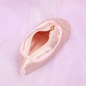 Сумки для хранения балетной обуви, персонализированная косметичка, розовый косметический органайзер, креативный портативный чехол для губной помады, подводки для бровей и глаз