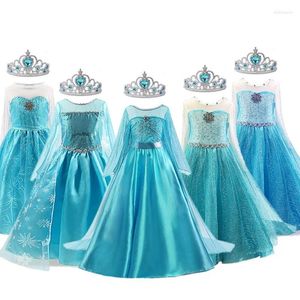 Mädchenkleider 2024 Fancy Girls Cosplay Kostüm Prinzessin 4 6 8 10 Jahre Kinder Langarm Kinderkleidung für Party Dress Up