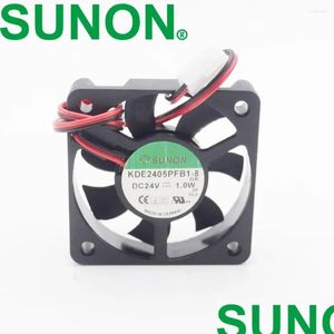 Fan Soğutma Bilgisayar 10 PCS 50mm 5010 24 V 1.0 W KDE2405PFB1-8 2 HAT SOĞRULUM FAN SN BOY DÜŞÜNCE DÜZENLEME BİLGİSAYARLARI Ağ Bileşeni Otuds