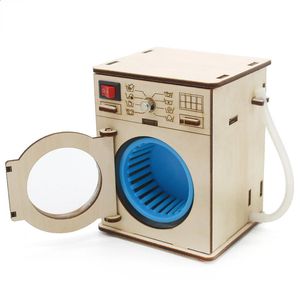 Çamaşır Makinesi Modeli 3 Davul Teknolojisi Küçük Üretim Diy Bilim ve Eğitim Deneysel Malzeme Paketi 240124