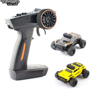 Turbo Racing Baby Monster 1 76 scale Monster Truck RTR Remote Control Mini on-Road Models Fast Rc Car Vehicles Gift Idea 240127